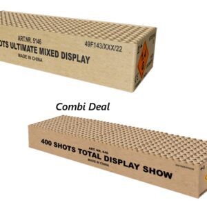 Combi deal Ultimate Mixed Display 300 en 400 Shots Total Display Show